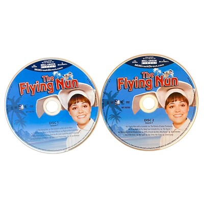 The Flying Nun First Season 2 DVD Discs Shows 1-22 Sally Field Comedy No Case