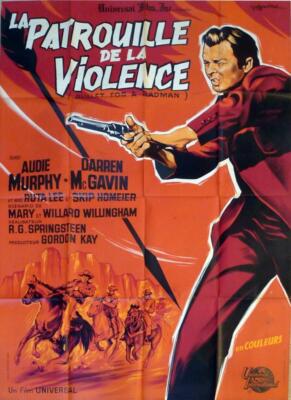 KUGEL FÜR EINEN BÖSEN MANN - WESTERN / AUDIE MURPHY - ORIGINAL GROSSES FILMPL...