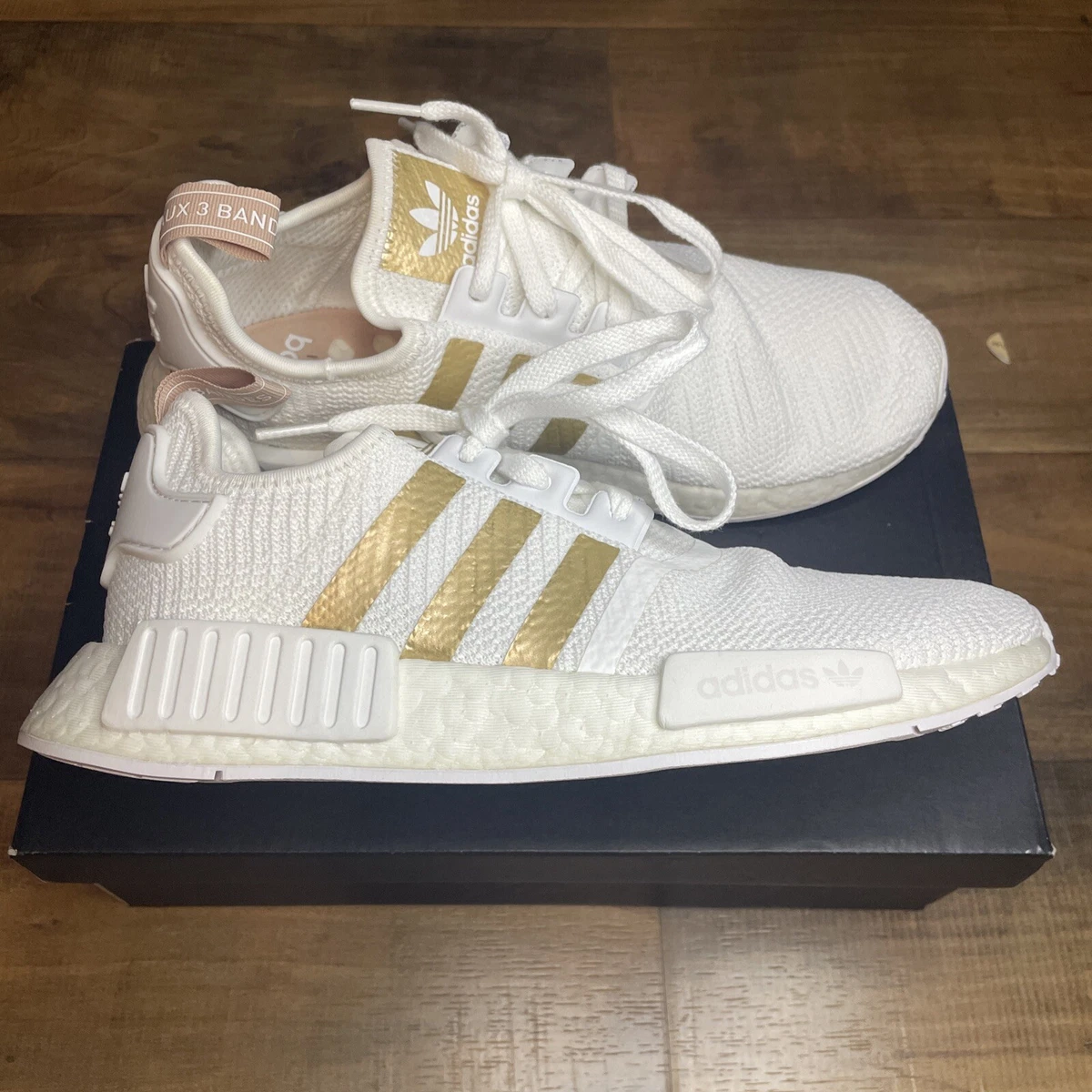 adidas gazelle silver green womens Kid's adidas Originals NMD_R1 Shoes White FW0432 main image 1