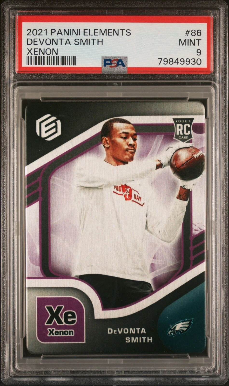 DeVonta Smith Panini Elements #86 Xenon