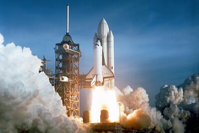 SPACE SHUTTLE COLUMBIA (STS-1) FIRST LAUNCH APRIL 1981 4X6 NASA PHOTO REPRINT