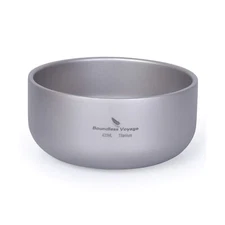 Boundless Voyage 420ml Titanium Double Wall Food Bowl for Adult Children Ultr...