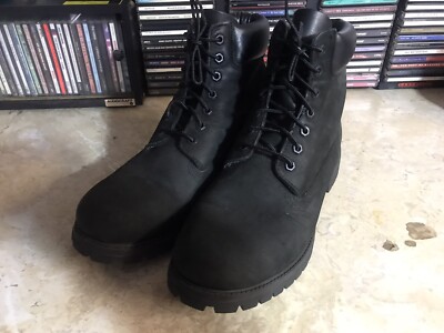 Timberland Men's WP Waterproof Hiking Boot Black Full Grain 11.5 Medium