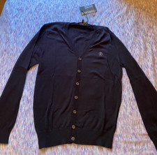 Roberto Cavalli knit sweater sweatshirt italian luxury fashion cardigan black