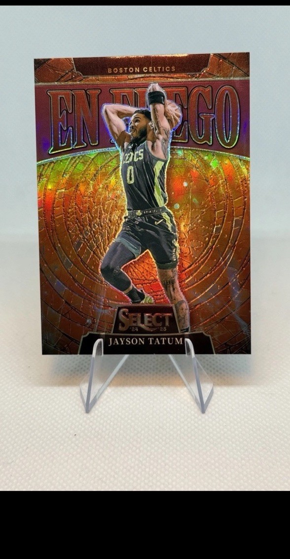 2024-25 Select Jayson Tatum EN FUEGO Red /99 Boston Celtics