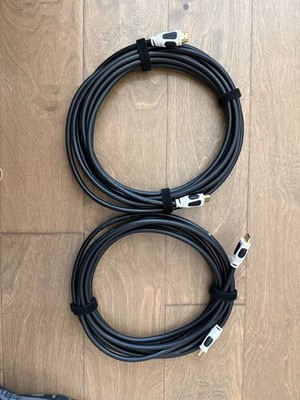 High Definition Multimedia HDMI 1.3b Cables 19' 6'' length - used qty-2