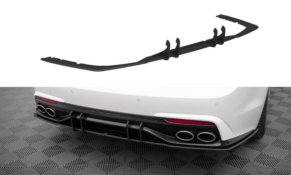 Diffuseur arriere Kia Stinger Mk1 Maxton Street Pro look racing noir