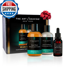 The Art of Shaving Beard Prep Kit - 4oz Peppermint Facial Hair Wash Conditione