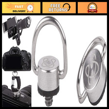 Stainless Steel D-Ring Screw Adapter for Camera Strap Carabiner Clip - Quick I