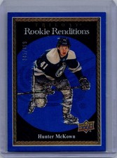 2023-24 Upper Deck Trilogy #RR-32 Hunter McKown Rookie Renditions Blue #/499