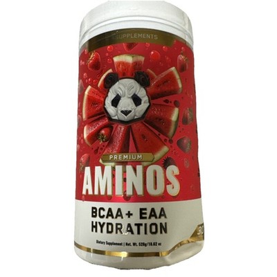 Panda Supps AMINOS BCAA+EAA HYDRATION Strawberry Watermelon ( DENTED CONTAINER)