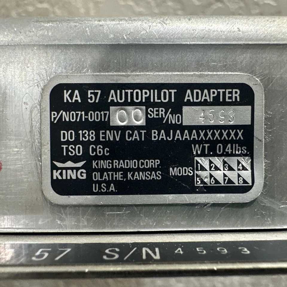 KA 57 AUTOPILOT ADAPTER P/N 071-0017-00 - Image 2 of 4
