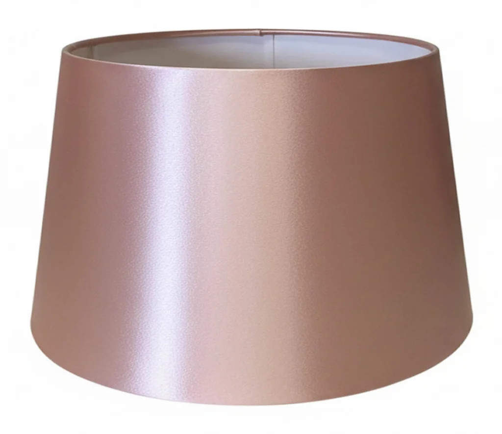 Lampshade Gold 10"" Rose Faux Silk Tapered Drum 250mm CT Lighting 5032317331374