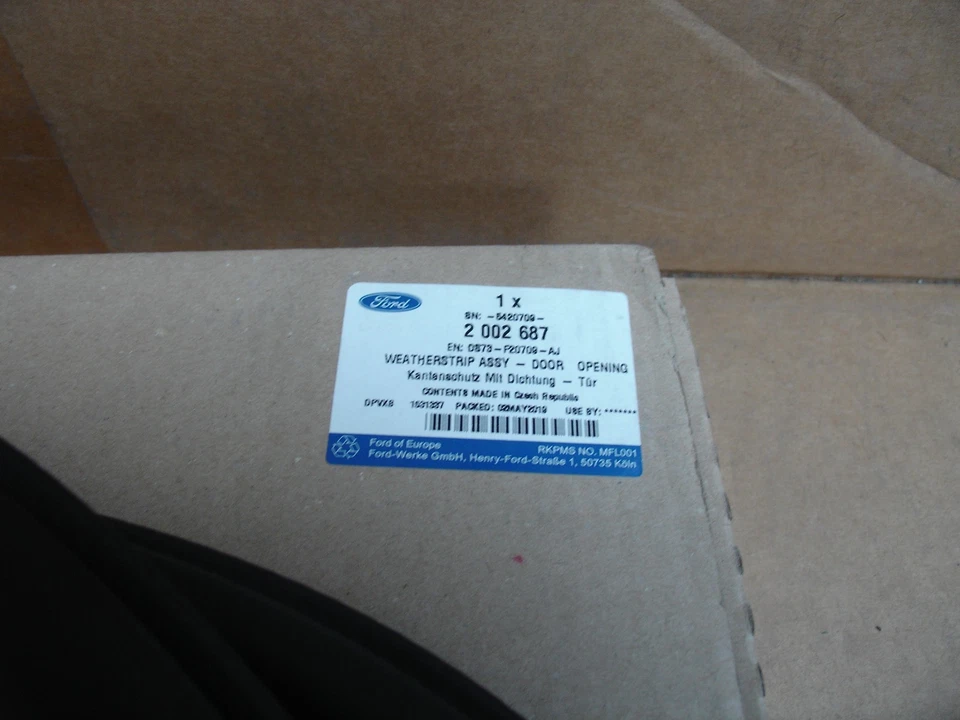 2002687 Sello de goma para puerta delantera resistente al clima en la carrocería para Ford Fusion 2013-2020 Foto 2 de 2