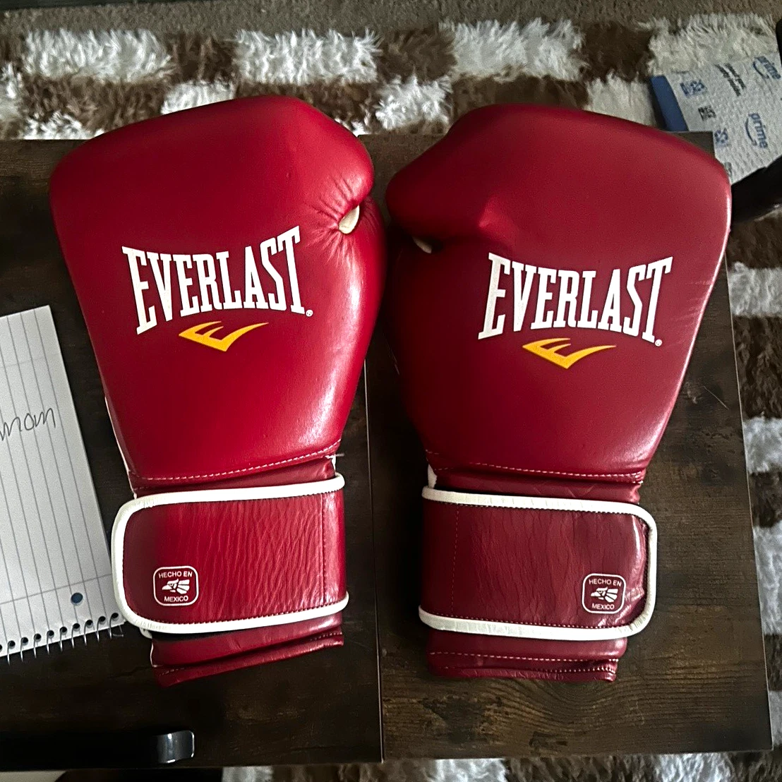 クロフォード愛用 EVERLAST MXボクシンググローブ 赤 14オンス