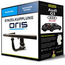 Abnehmbare Anhängerkupplung für AUDI Q3 06.2018-jetzt Typ F3B Oris NEU