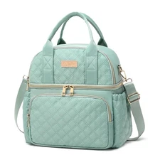 Lunch Bag for Men Women, Dual Compartment Lunch Box Insulated Lunch Bags, Lar...