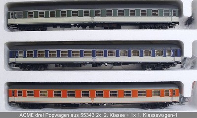 ACME 55343A ''drei teiliges Set Pop-Wagen'' der DB Neu OVP H0