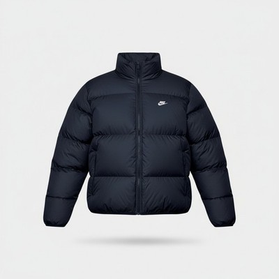 Nike Men's Club Puffer Jacket Real Down Fill Black IB2975-010 LOOSE FIT NEW XL