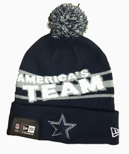 Dallas Cowboys Knit Beanie Hat 'AMERICA'S TEAM' Winter Ski Cap Toque NWT NFL