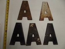 Vintage Metal 7.5 Tall Marquee Letter A buying one 