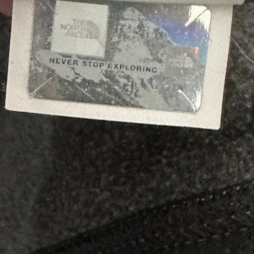 North Face Fleece Hoodie Full Zip Boys Small 7/8 Gray Black Lightweight Jacket - Picture 9 of 12