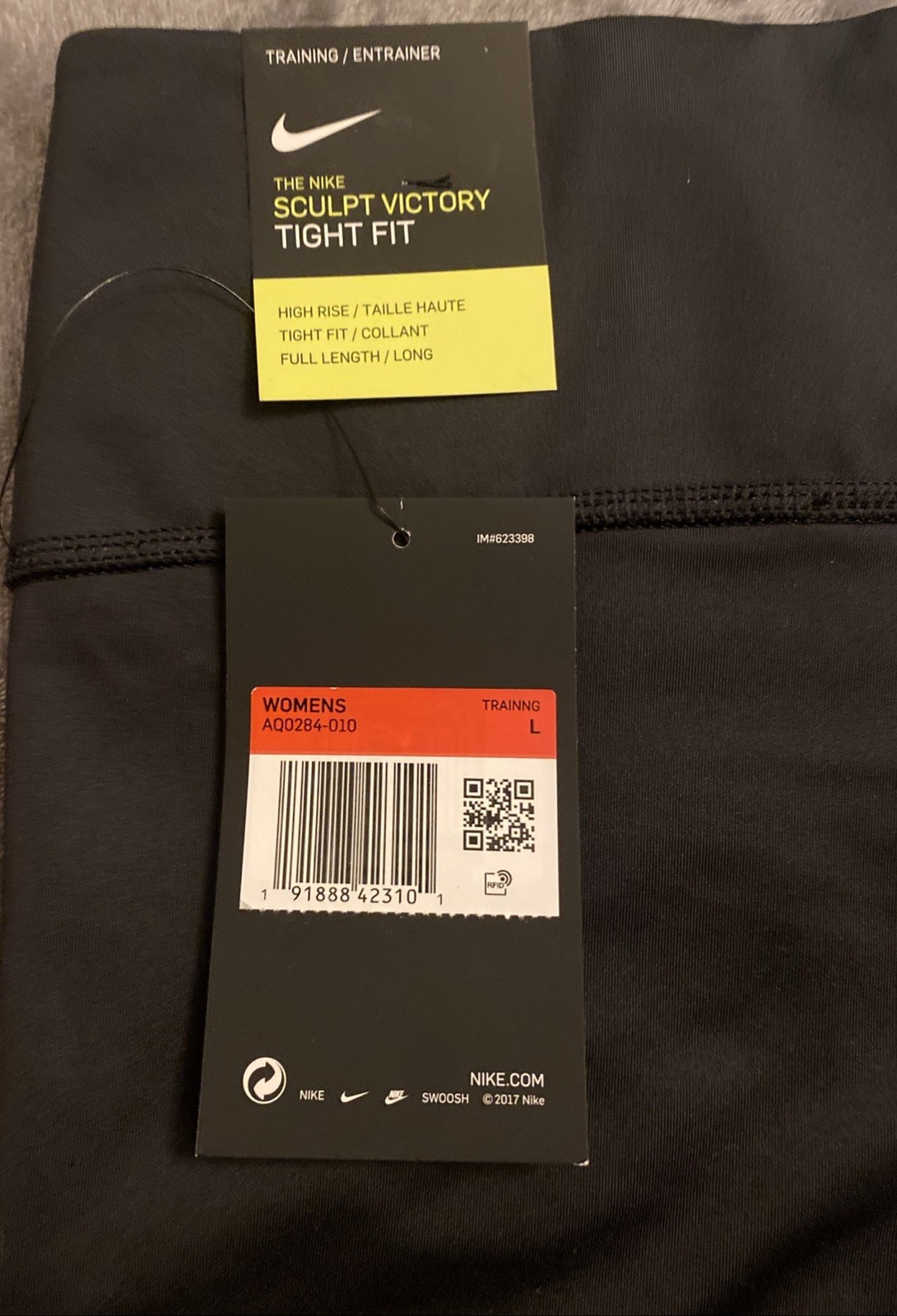 Nike Power Sculpt Hyper High Rise TIGHT FIT 7/8 LENGTH BLACK NWT