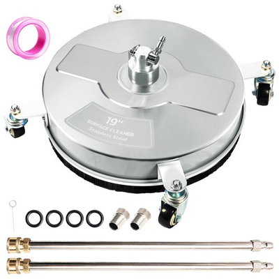 #ad #ad 19quot; Pressure Washer Surface Cleaner with 4 Wheels Stainless Steel Power Wash... $136.20