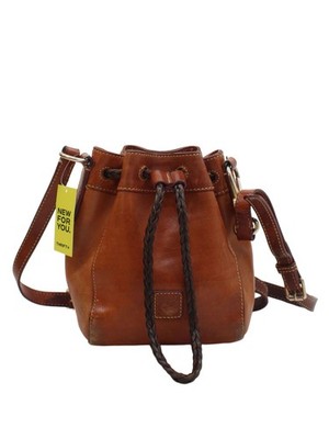 Dooney & Bourke Damen Tasche hellbraun 100% Leder Schultertasche