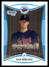 Dan Berlind 2008 Bowman Chrome #BCP212 Twins MLB READ FREE SHIPPING AutographDen