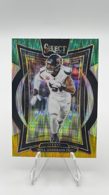 2024 Panini Select - Concourse Will Anderson Jr. #100 Green & Yellow Prizm Shock