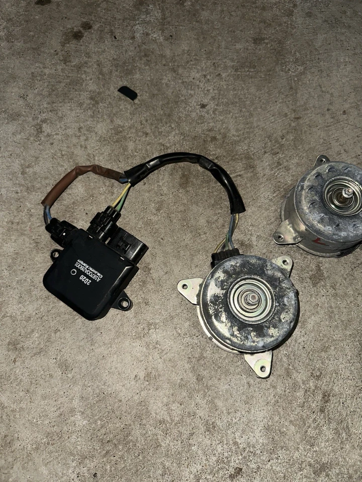 Par de motores ventilador radiador izquierdo + derecho genuino Nissan R35 GT-R GTR con cable Foto 3 de 4