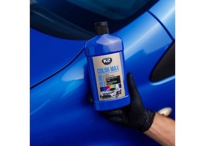 K2 Color Max Car Paint Polish Colour Restorer Scratches Enhance 250ml  DARK BLUE