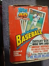1991 TOPPS 40 YEARS BASEBALL WAX BOX OPENED BUT UNSEARCHED