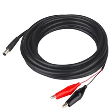 79-Inch Trail Camera Power Cord with Alligator Clips, 5.5x2.1mm DC Cable