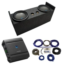Fits 87-06 Jeep Wrangler YJ TJ Alpine S-W10D2 Dual 10" Sub Box New & S-A60M Amp