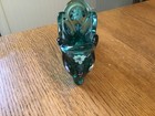 Fenton Art Glass Secret Slipper Sea Mist Green (?) 2931 SL, Hand Painted, signed — photo 4
