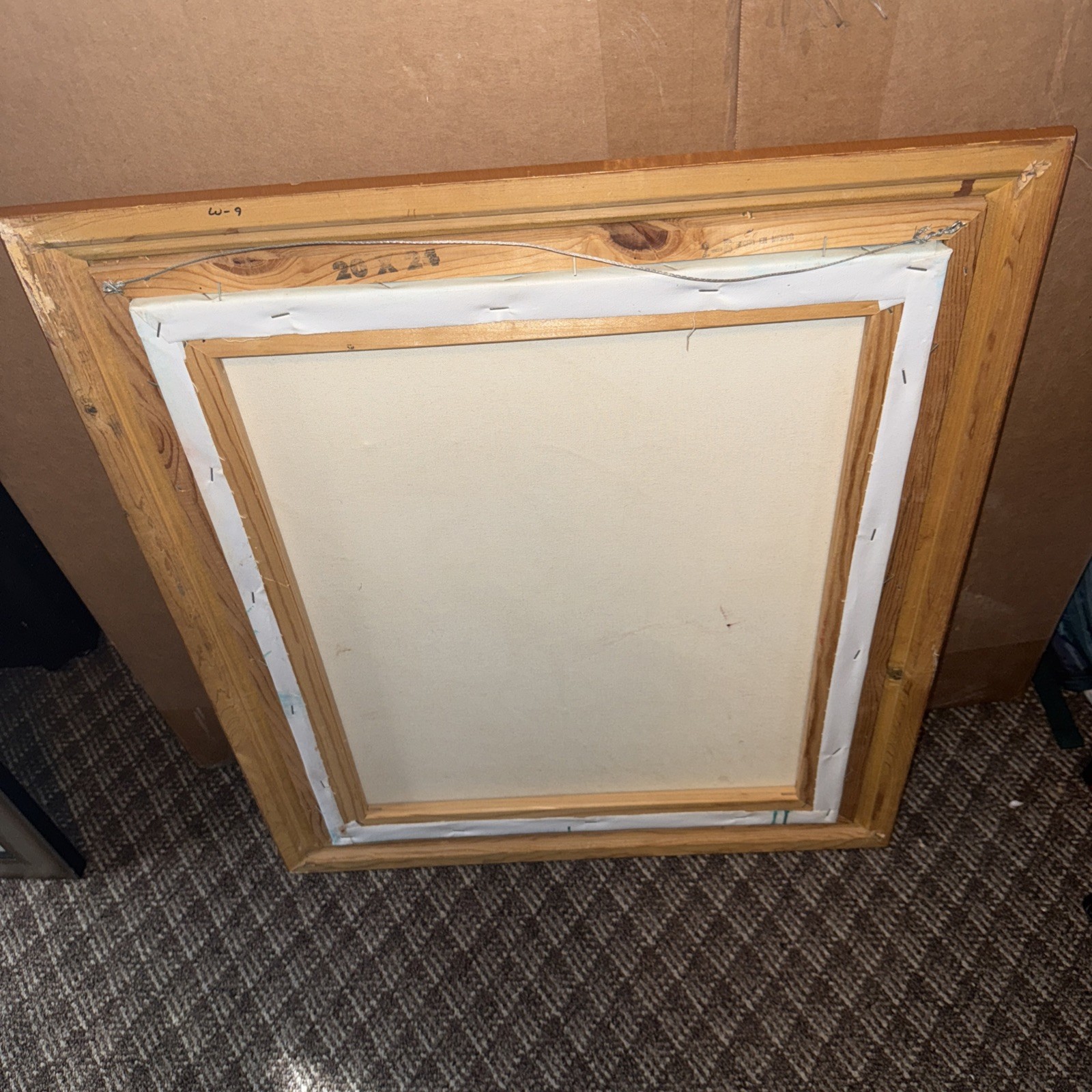 VTG Signed A.Maley Original Oil Canvas Painting White Egrets/Marsh 20x24 Framed 