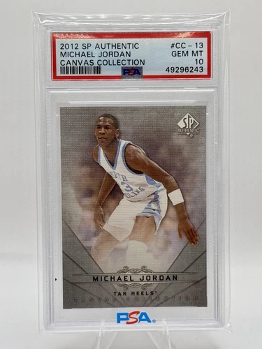 2012 Upper Deck SP Authentic Michael Jordan Canvas Card #CC-13 PSA 10! 💎🐐💎