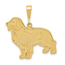 14k Golden Retriever Pendant Bracelet Necklace
