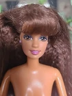 Vintage 1997 Mattel Barbie Twirlin' Make-up Teresa Doll Brunette Nude