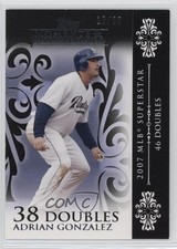2008 Topps Moments & Milestones Black 17/25 Adrian Gonzalez #105 3c7