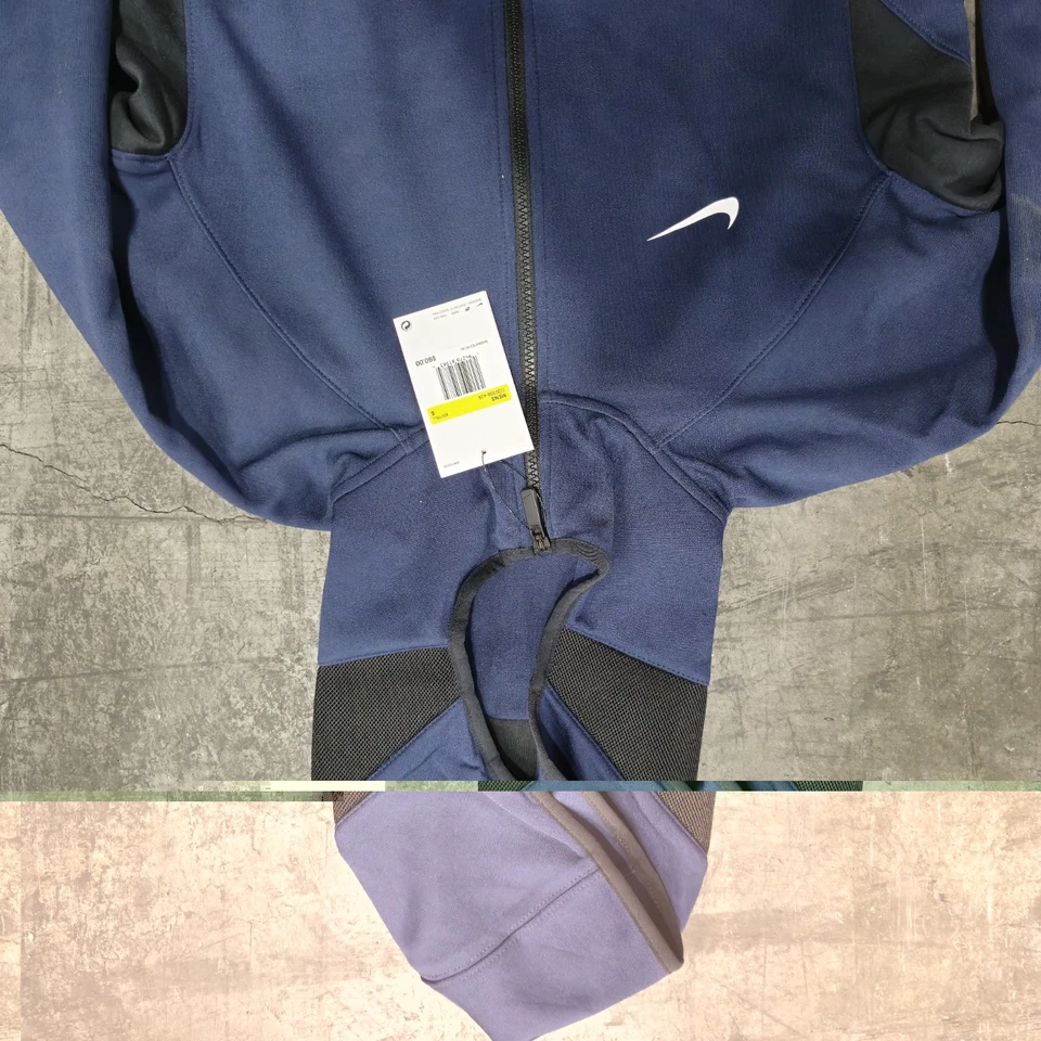 Sudadera con capucha Nike Dry-Fit cremallera completa para hombre grande CQ0306-419 azul marino  Foto 4 de 4