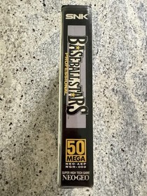 NEO GEO SNK BASEBALL STARS PROFESSIONAL AUTHENTIC AES BOX CASE AND INSERT ONLY!