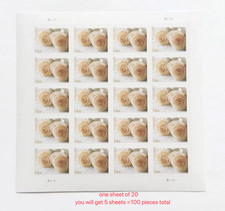 2011 Usps Forever Stamps Wedding White Rose 5 Sheets of 20 / 100 total