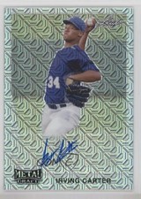 2021 Leaf Metal Draft 1990 Leaf Auto Silver Mojo Irving Carter #LA-IC1 Auto 8d2