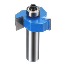 T Slot Cutter Rabbet Router Bit 15/32" Shank 1-13/32" x 15/32" 3 Wing W Bearing