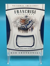 2019 National Treasures Franchise Treasures Rob Gronkowski Patch 1/99 Patriots