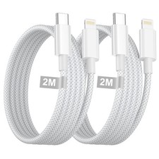 USB C to Lightning Cable 6FT 2Pack, Apple MFi Certified iPhone Fast 2 meters