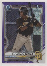2021 Bowman Chrome Prospects Mega Box Purple Mojo Refractor /250 Ismael Mena fm0
